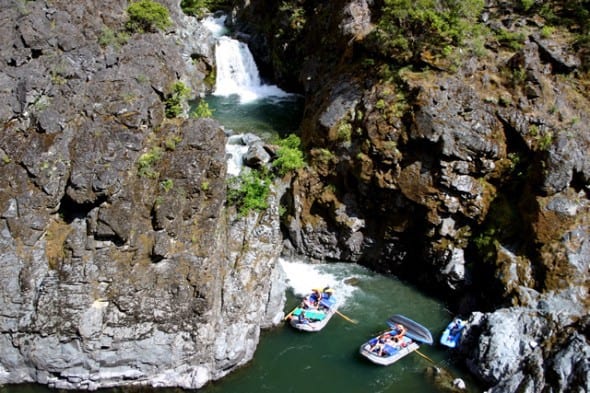 Stair Creek tumbling into the Rogue River