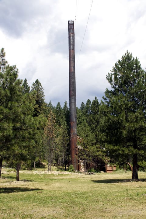 Smokestack for the steam boiler Smokestack for the steam boiler