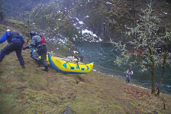Take-out for the West Fork of the Hood Take-out for the West Fork of the Hood