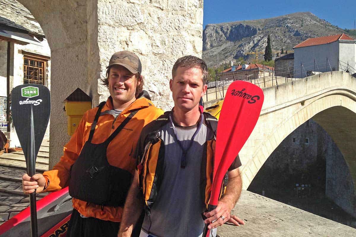 Zach and Dan scouting a new trip in Bosnia and Herzegovina
