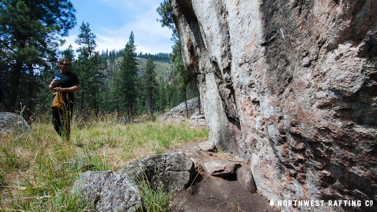 Pictographs on the South Fork of the Salmon River