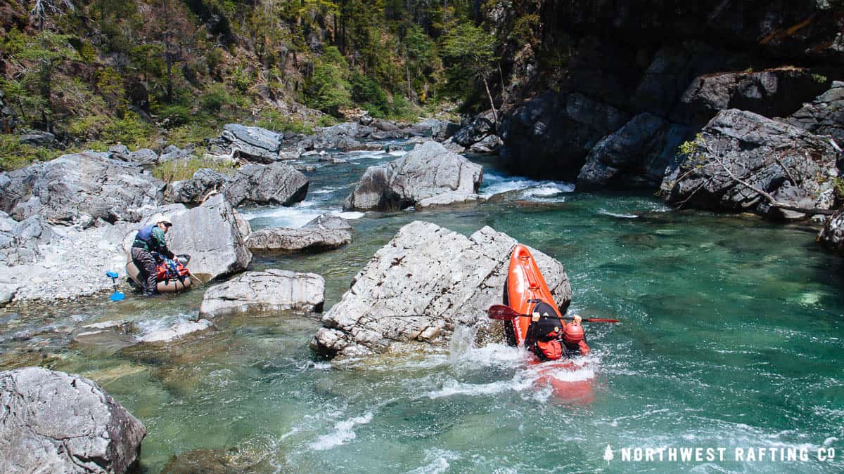 J.R. Splatting a Rock in the Heart of the Chetco River Gorge