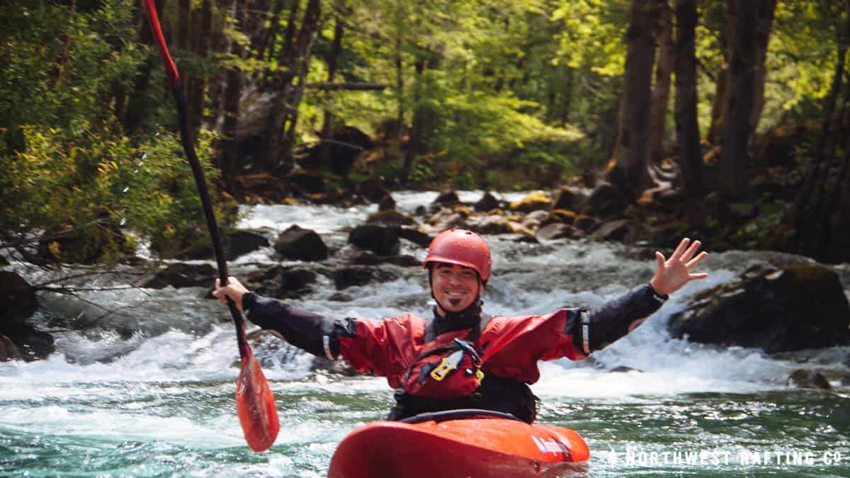 J.R. Floating by Boulder Creek