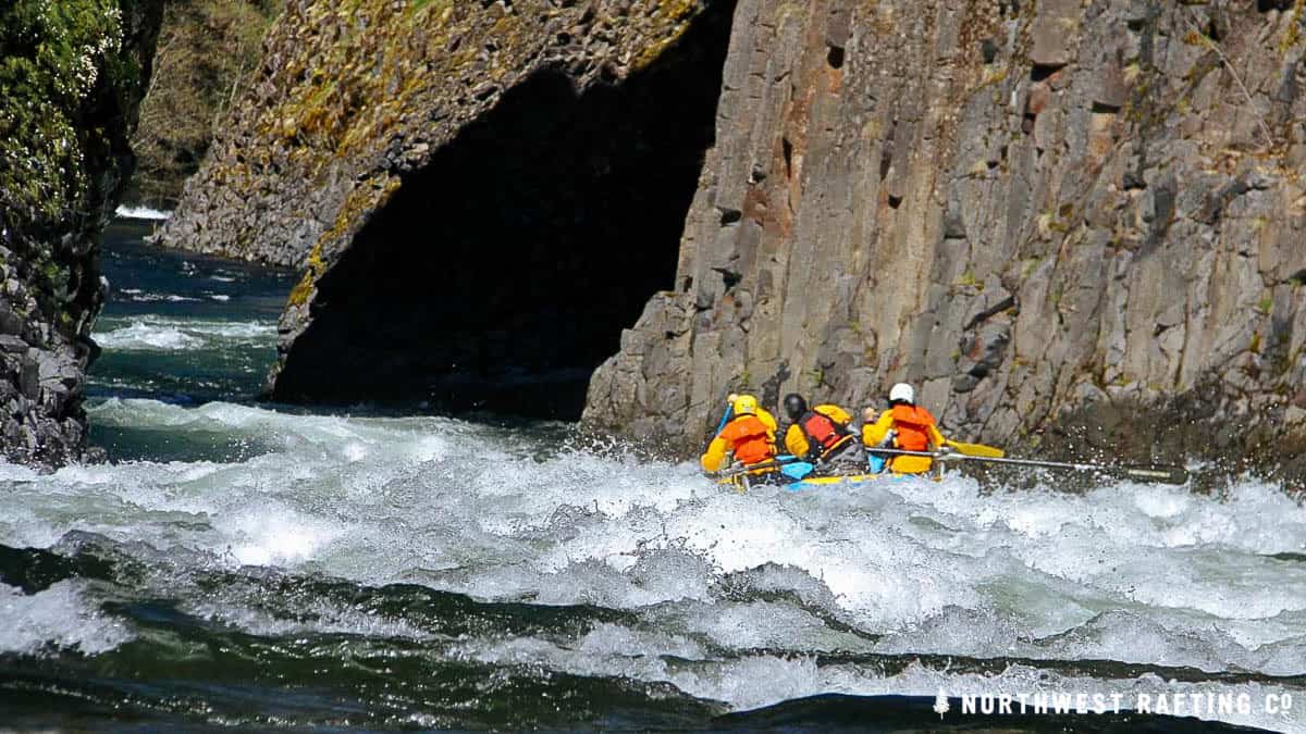 The final rapid on the West Fork of the Hood River
