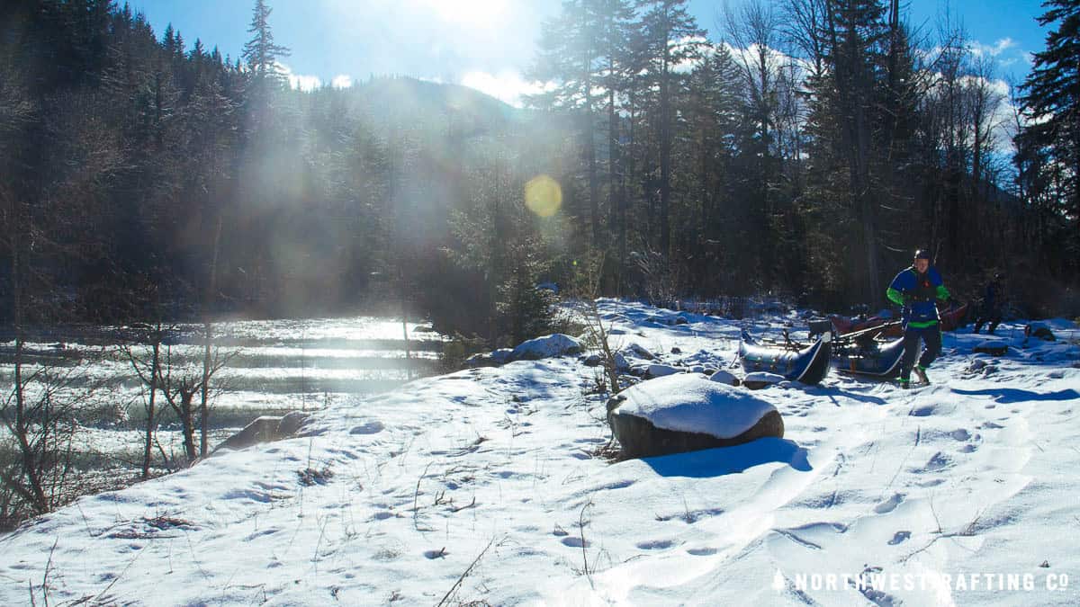 Portaging the Fish Ladder on the West Fork of the Hood River