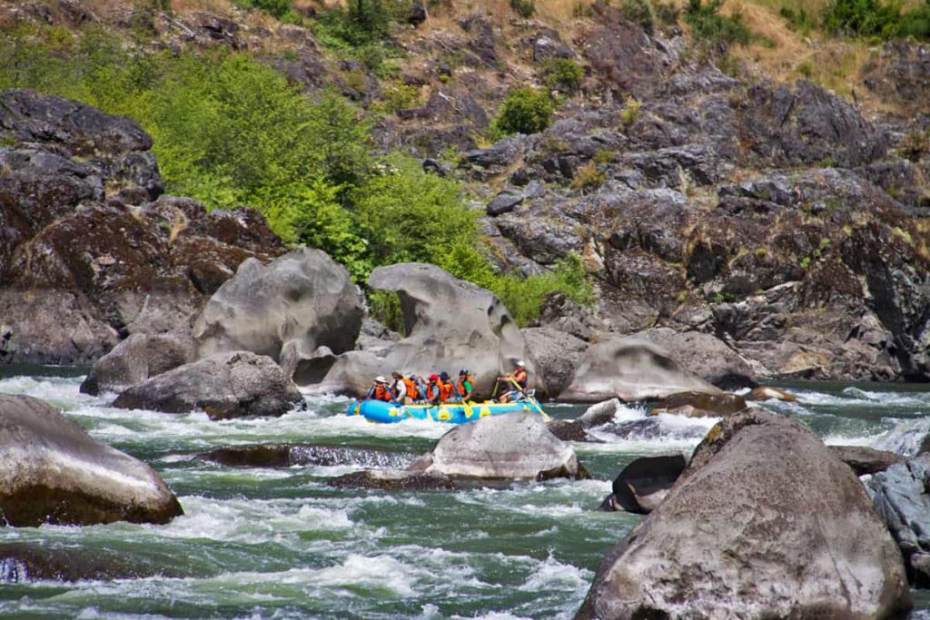 Making the Maneuver Through the Entrance of Blossom Bar Rapid