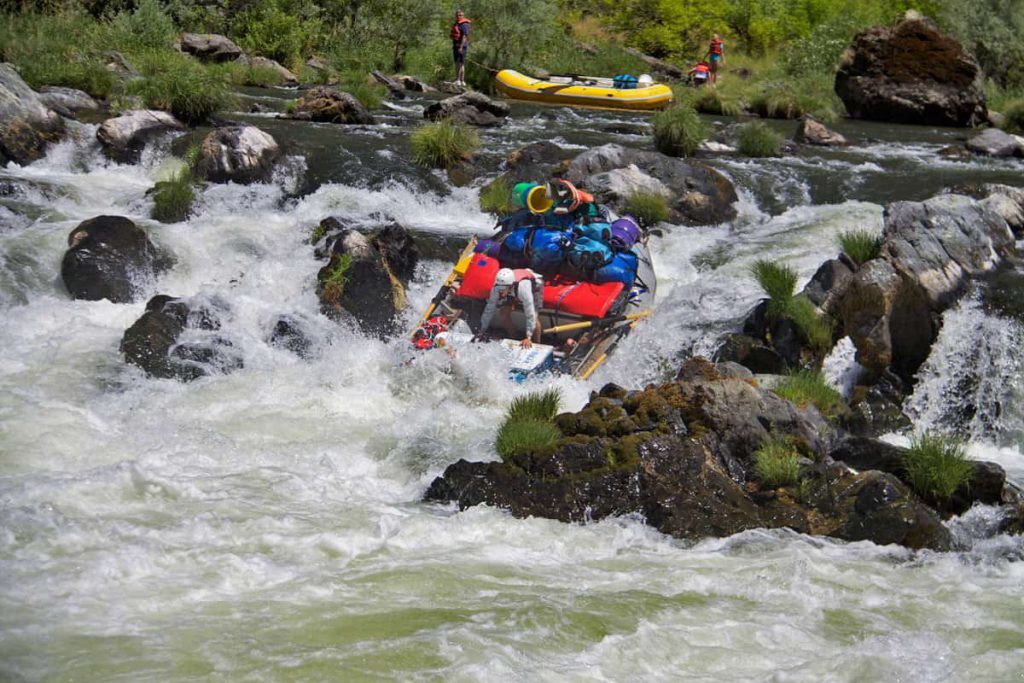 Rafting Through the Mid-Chute at Rainey Falls