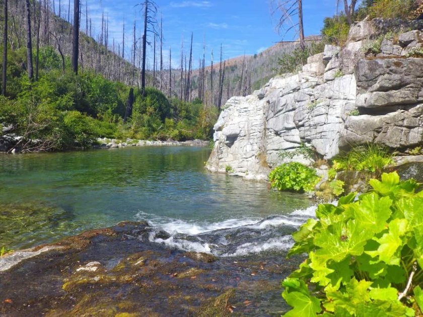 The Chetco River at the mouth of Babyfoot Creek The Chetco River at the mouth of Babyfoot Creek