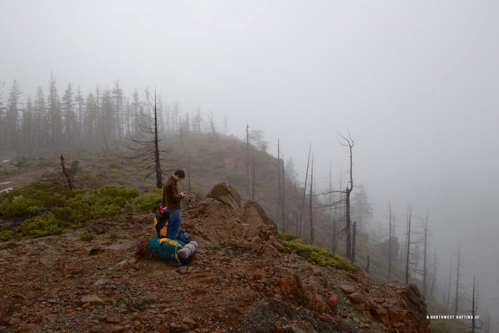 On our way down to Baldface Creek