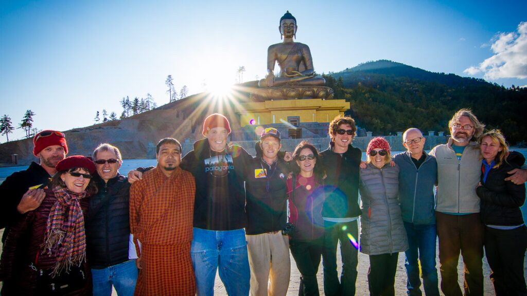 Dressing for success at the Buddha Dordenma in Bhutan