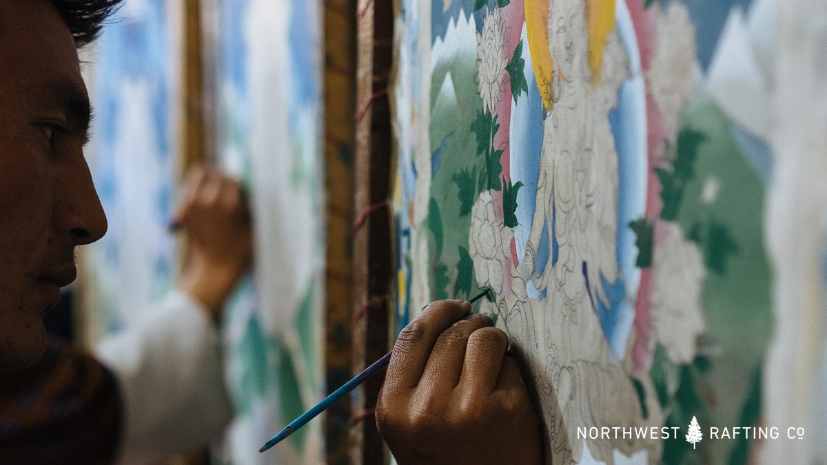 Sculpture student at the Bhutan Art School in Thimphu