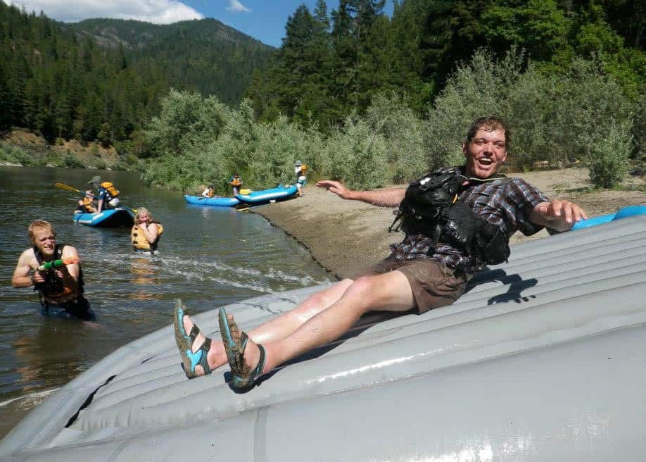 Nate playing around on the Rogue River