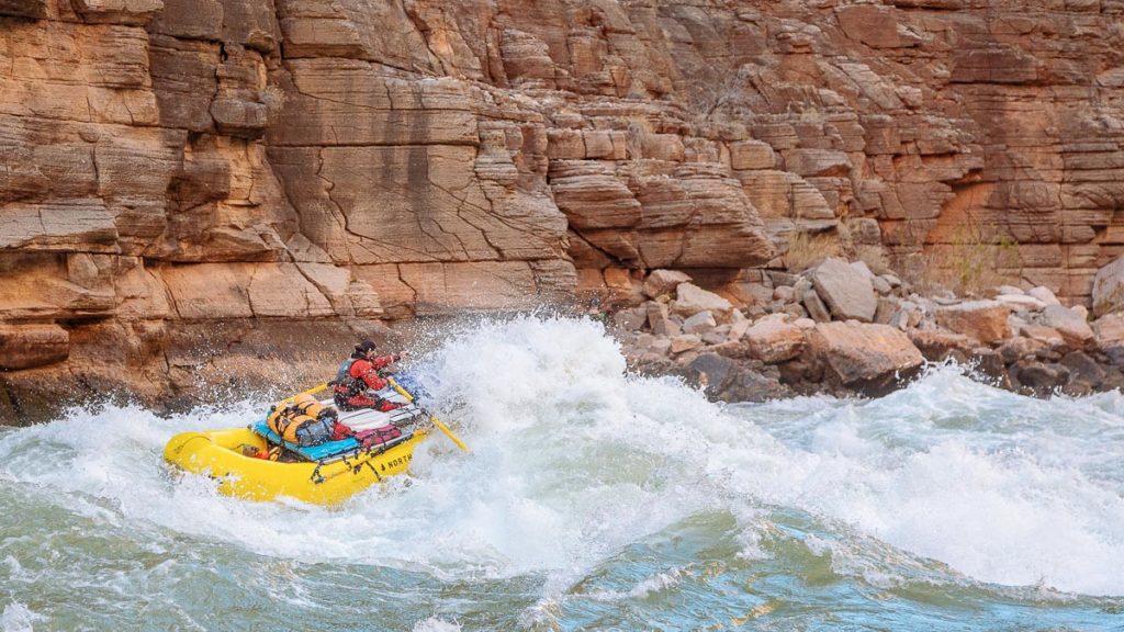 Big water on the Colorado River in the Grand Canyon