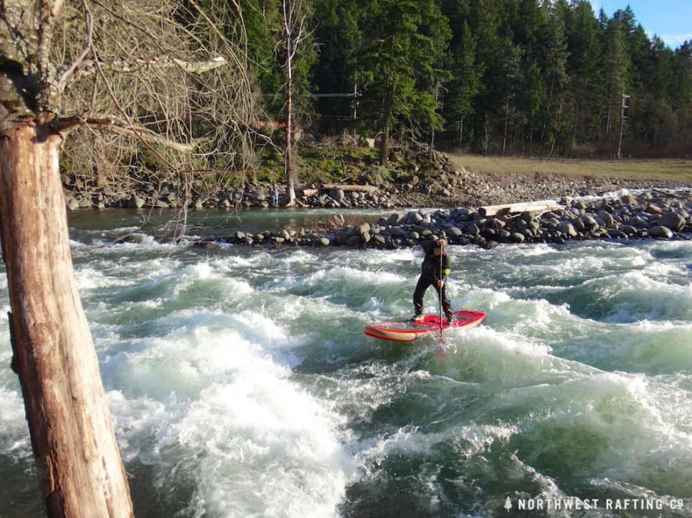 Inflatable SUP on Oregon's Hood River