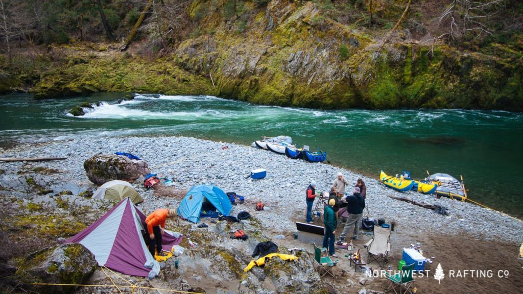Camping at South Bend on the Illinois River