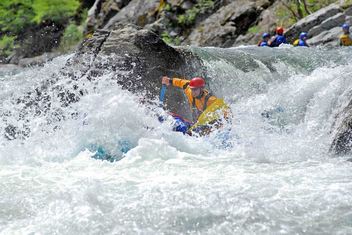 Airplane Turn on the Cal Salmon River