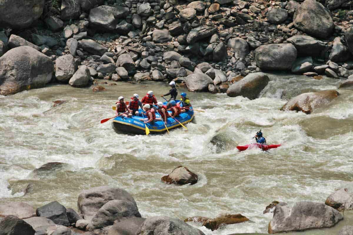 Rafting on the Bhote Kosi in Nepal