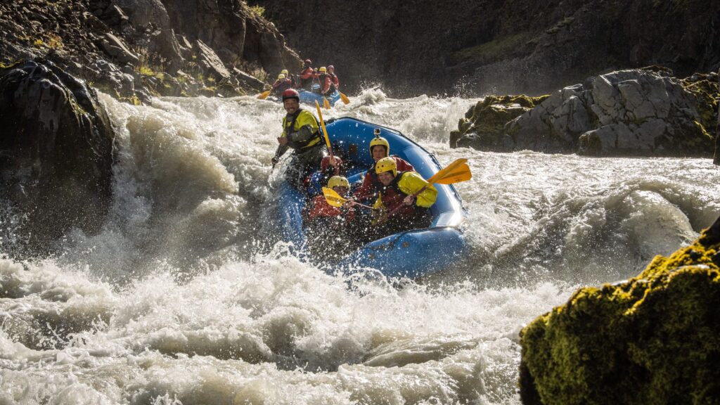 Green Room Rapid on the East Glacial River in Iceland