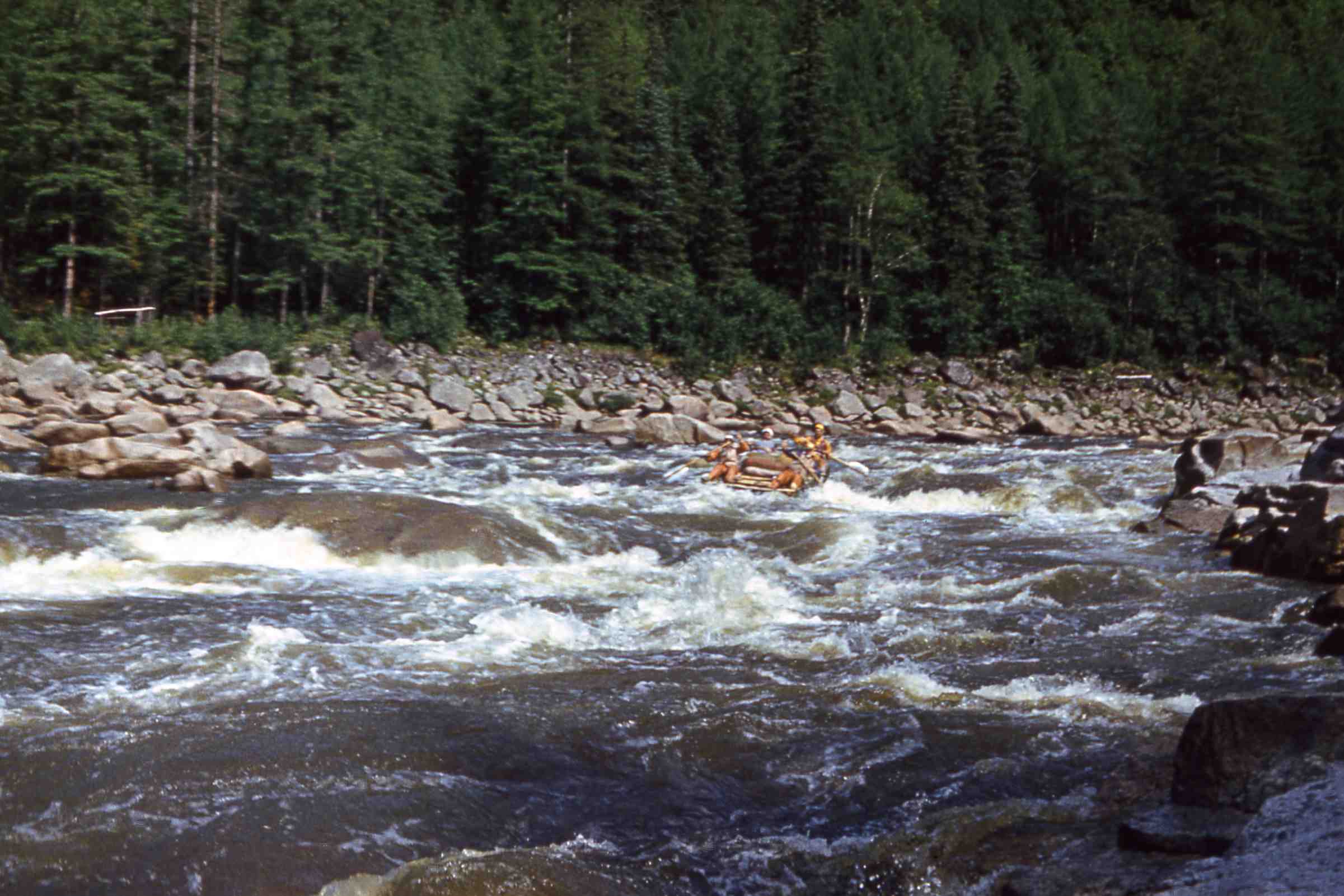 Russian catamaran on the Akishma River