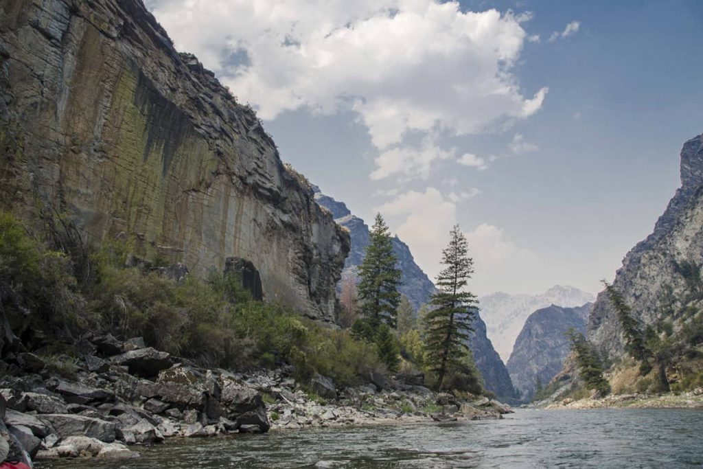 Beautiful Rock Walls on the Middle Fork of the Salmon River