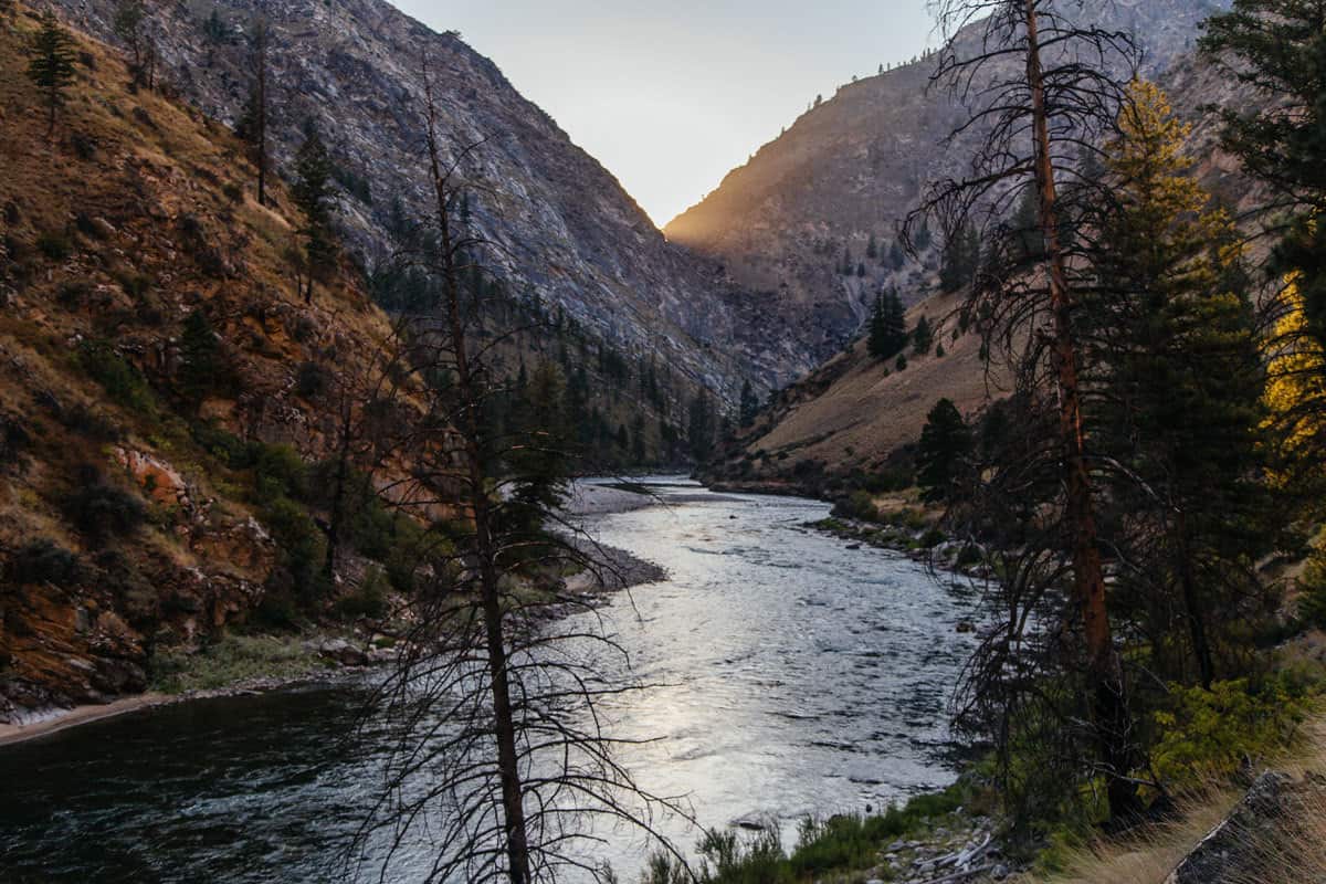 The Middle Fork of the Salmon River just above it's confluence with Big Creek