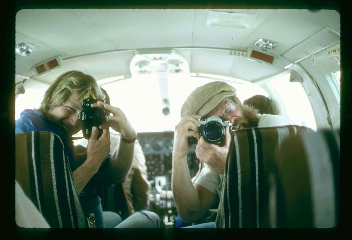 1984 scout of Futaleufú by small plane | Photo by Peter Fox