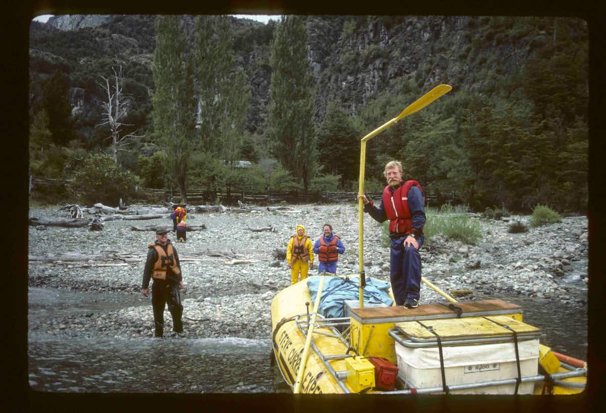 All smiling faces below Throne Room. Brad's oar was the only casualty. We were lucky. | Photo by Peter Fox