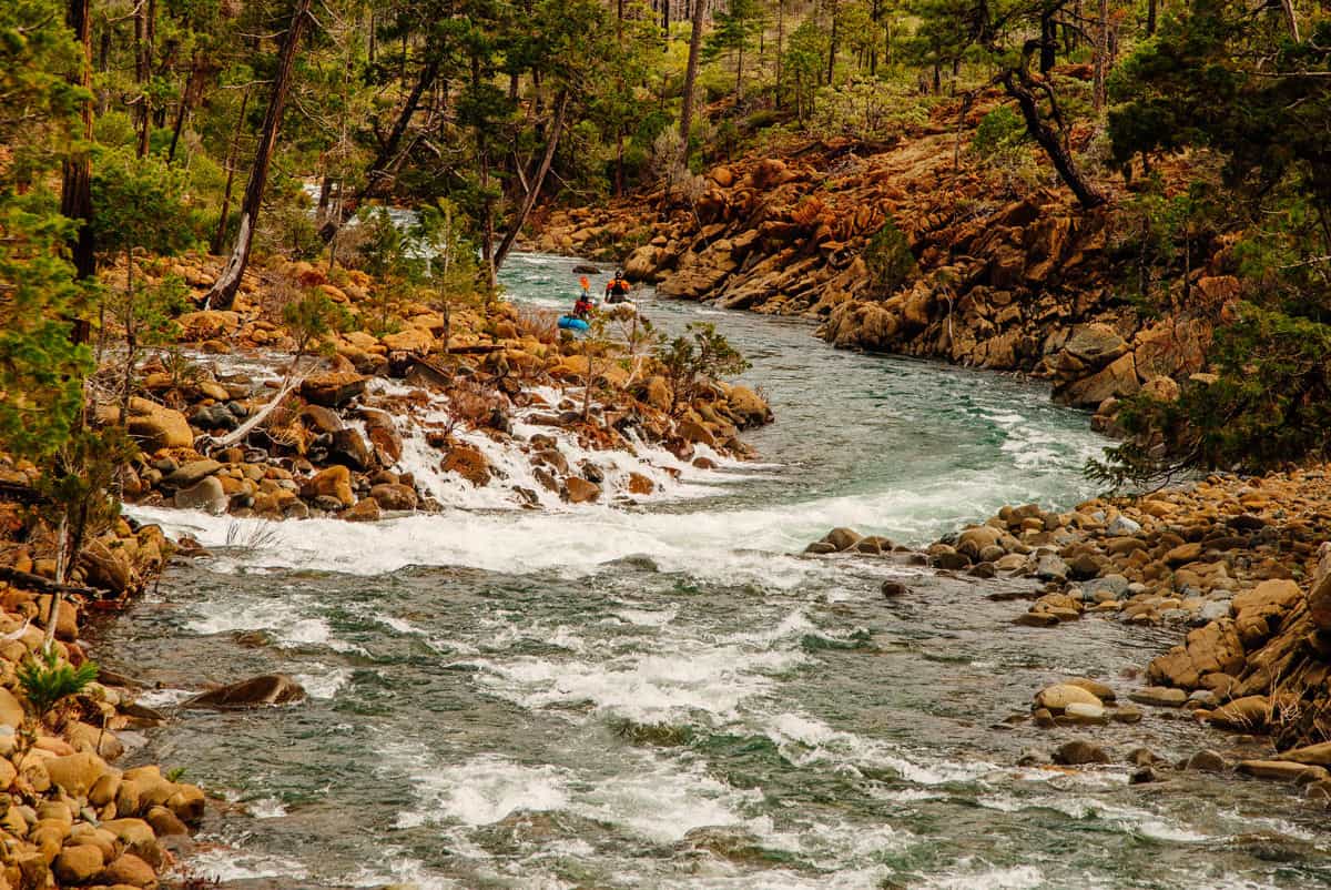 The Island Rapid on the North Fork of Rough and Ready Creek