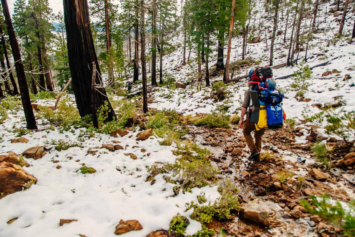 The final hike down to Rough and Ready Creek
