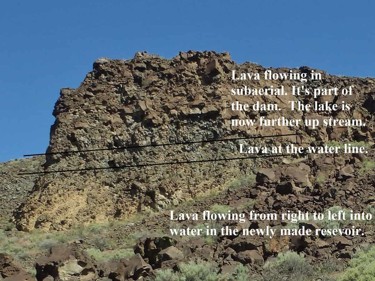 Figure 4. Saddle Butte Lava Dam
