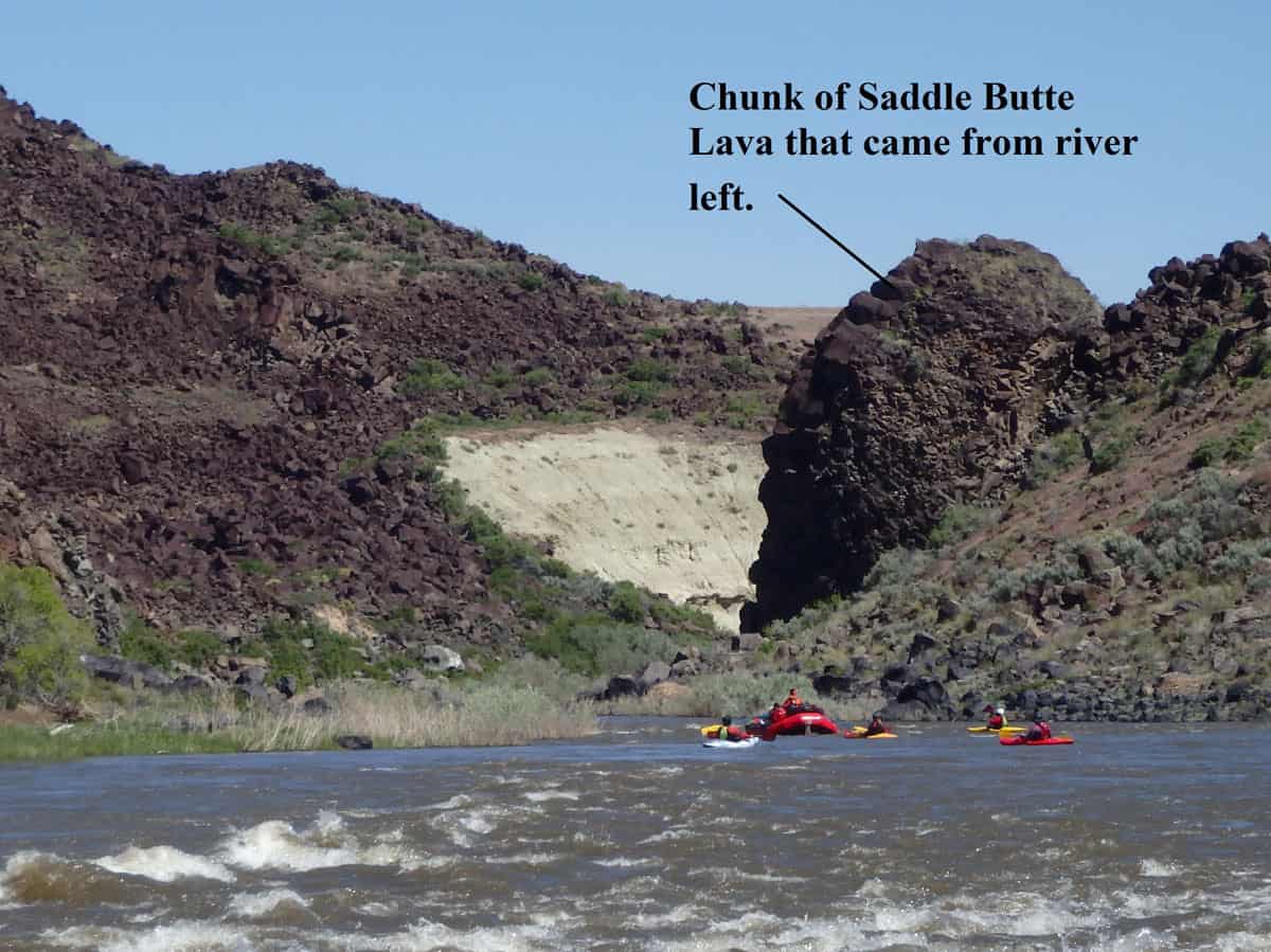 Figure 10. A pinch at roughly around mile 20, about Read it and Weep Rapid.
