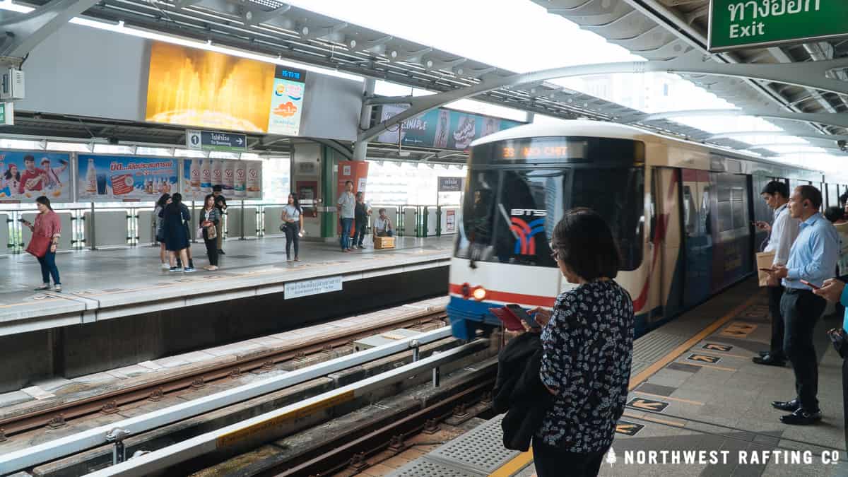 The BTS Skytrain in Bangkok