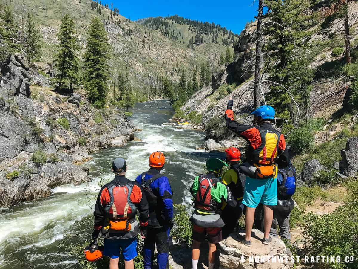 Scouting Pistol Creek Rapid at 5.4 feet
