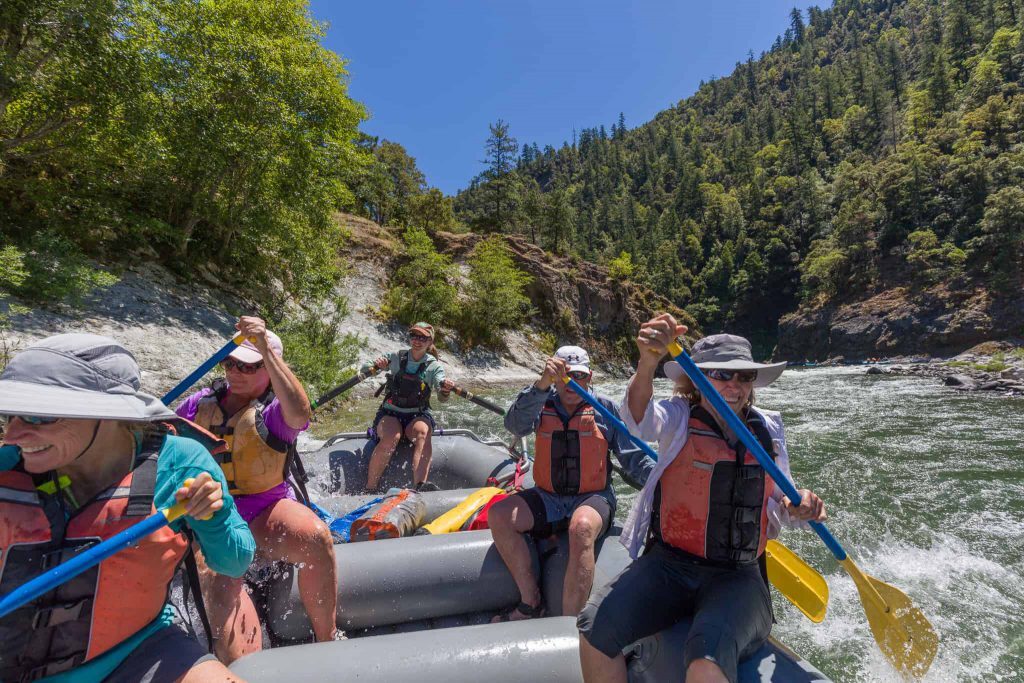 Paddling the Raft on the Rogue!
