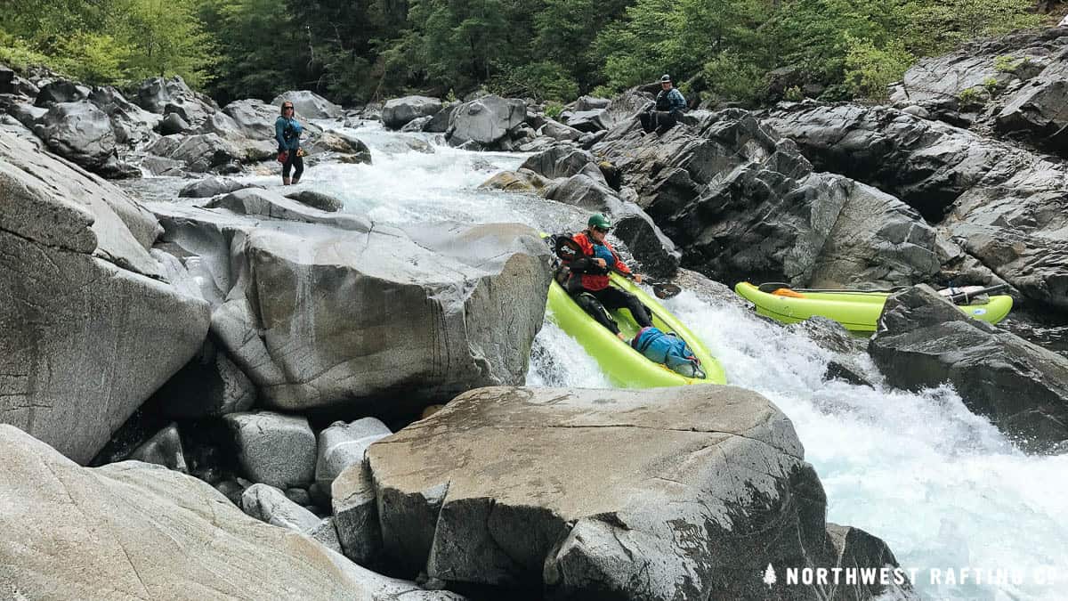 Big Rapid at the beginning of the Upper Chetco Gorge