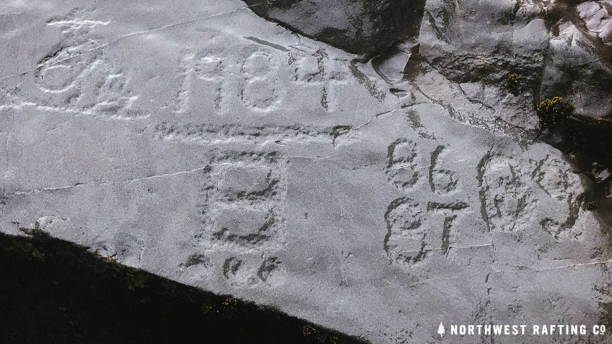 Inscription at Higgins Bar