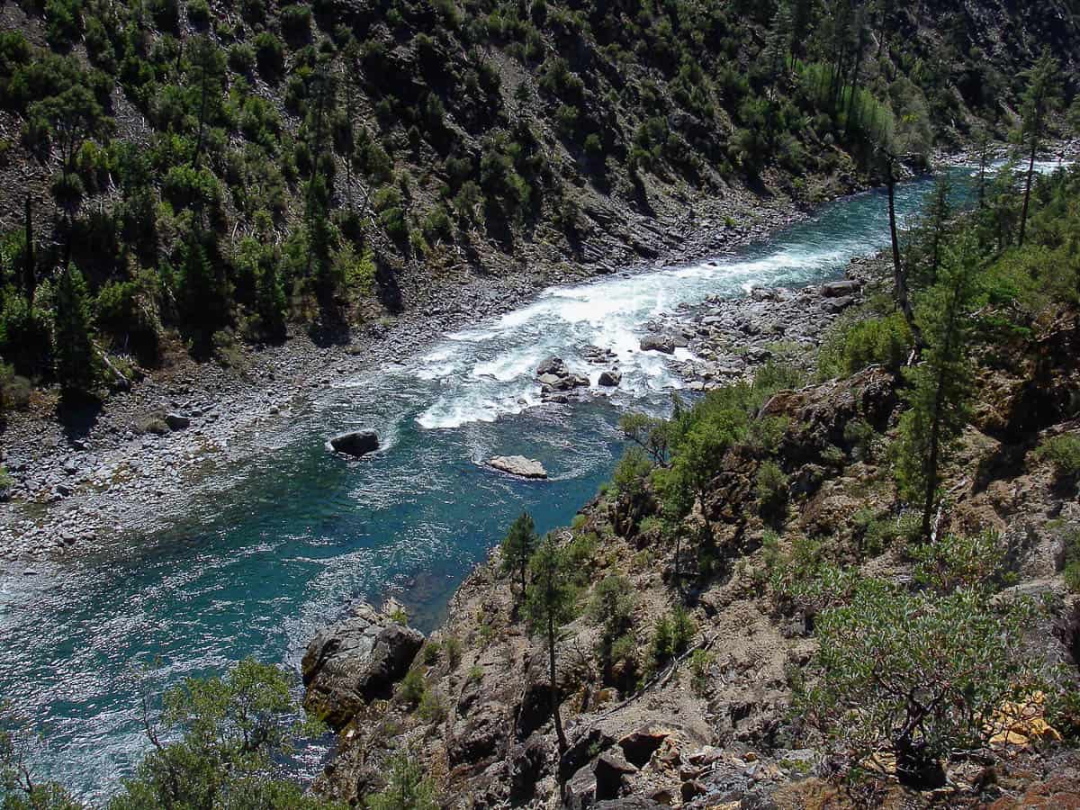 The Illinois River flows through the Kalmiopsis Wilderness