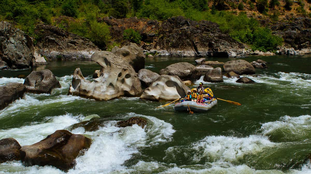 Making the move at Blossom Bar Rapid