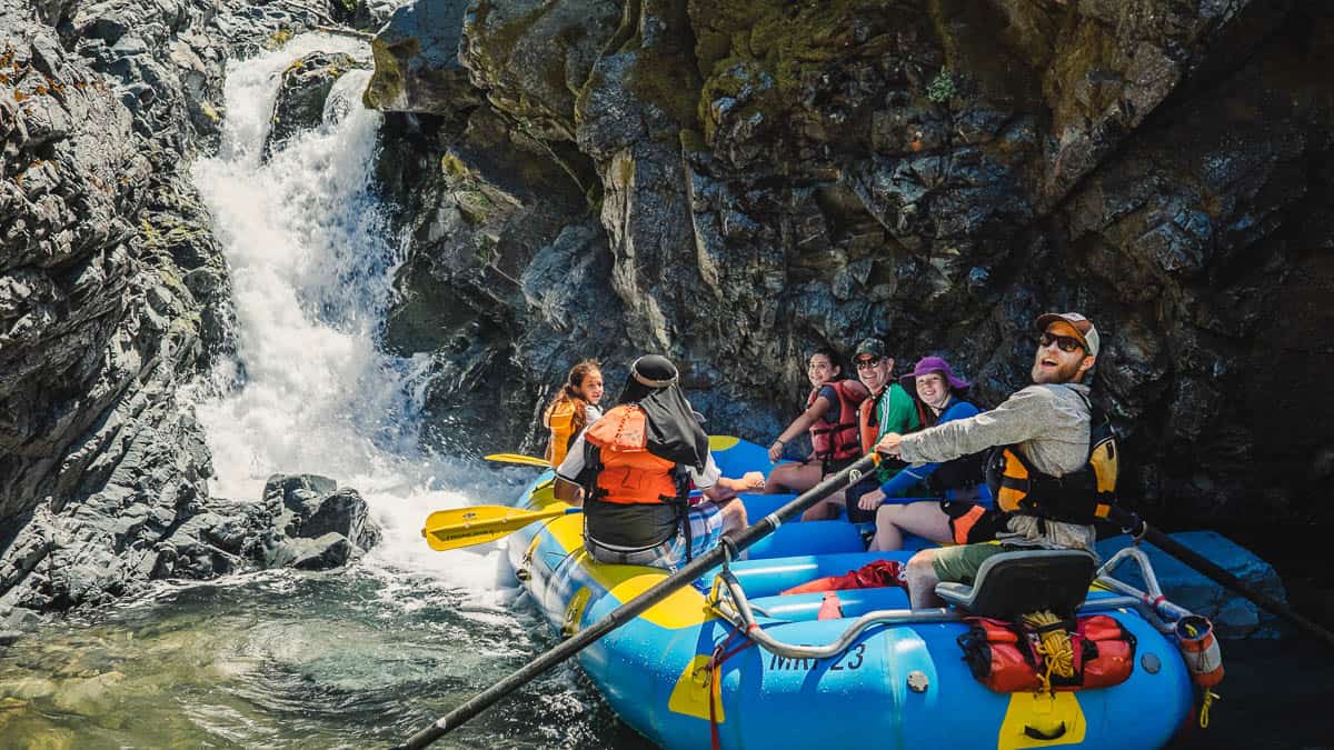 Enjoying Stair Creek as it tumbles into the Rogue River