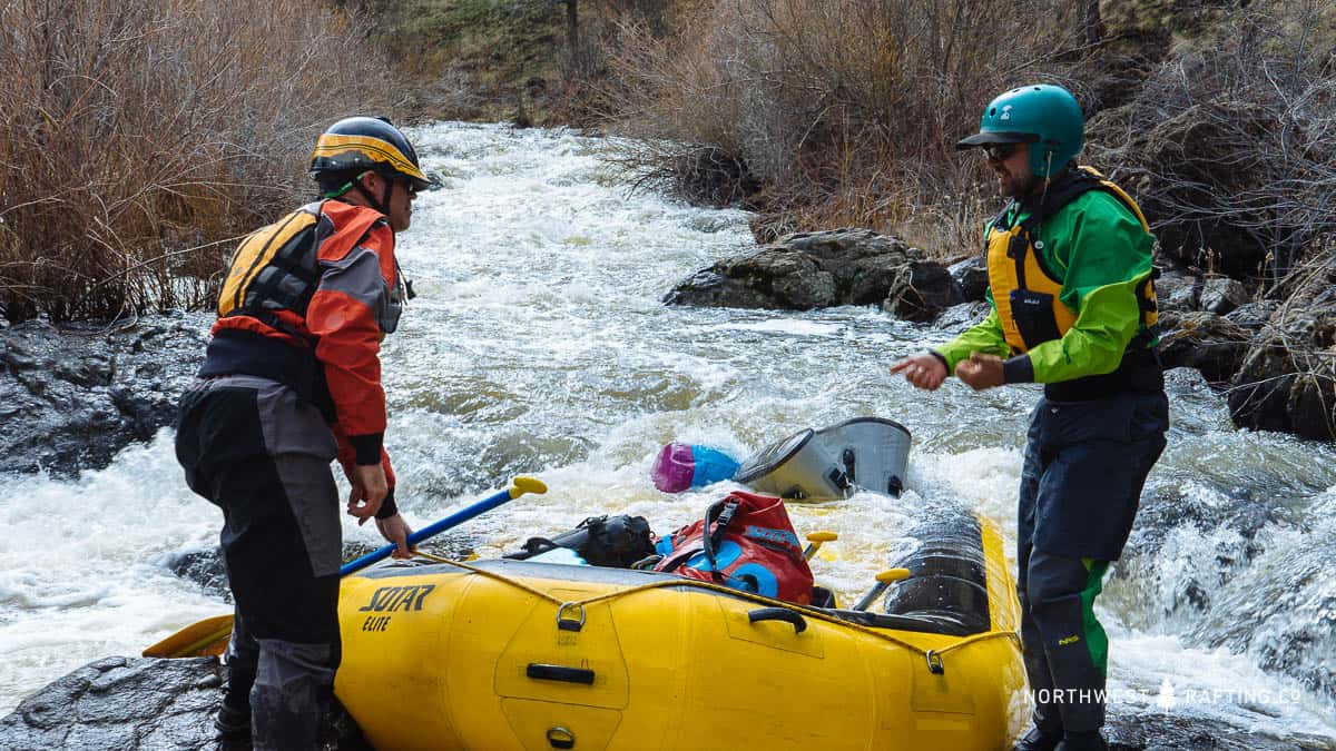 Safety kits can be used to free pinned rafts