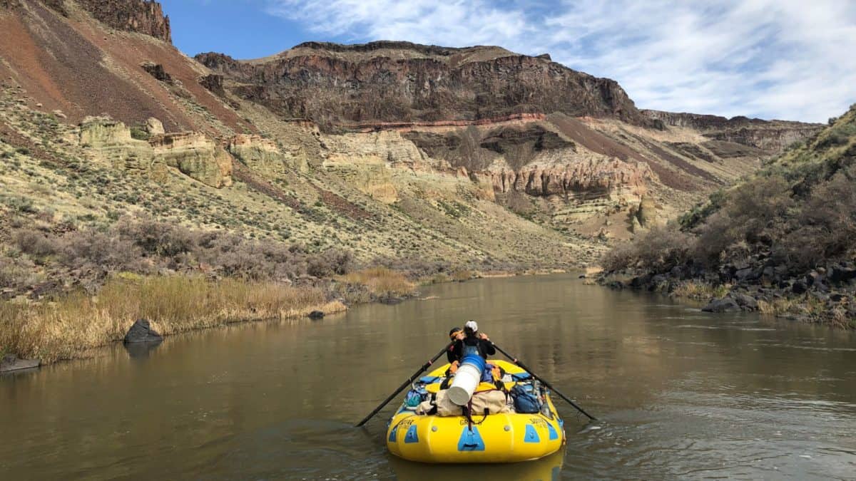 Admiring the beautiful Owyhee River.