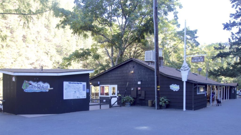 Galice, located along the banks of the Rogue River