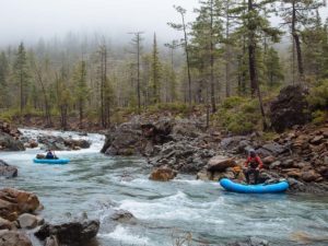 Inflatable Kayaking on Rough and Ready Creek