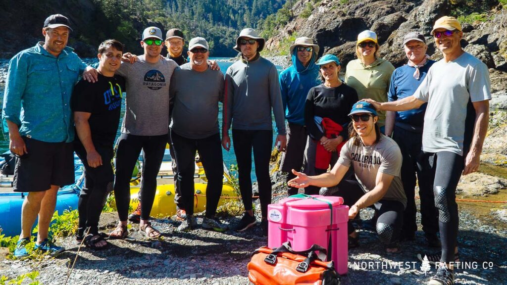 Group Photo on the Illinois River with the Groover