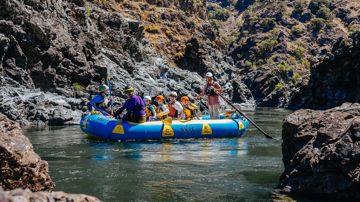 Rafting through Mule Creek Canyon on the Rogue River