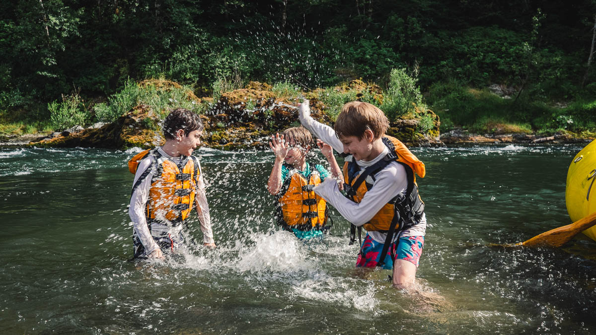 Kids love the Rogue River