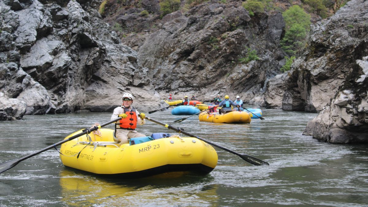 Rowing on the Rogue River