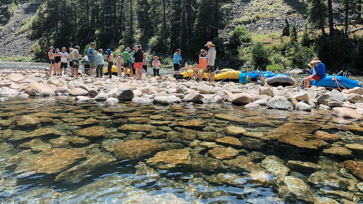 Trail Flat Hot Spring on the Middle Fork of the Salmon River