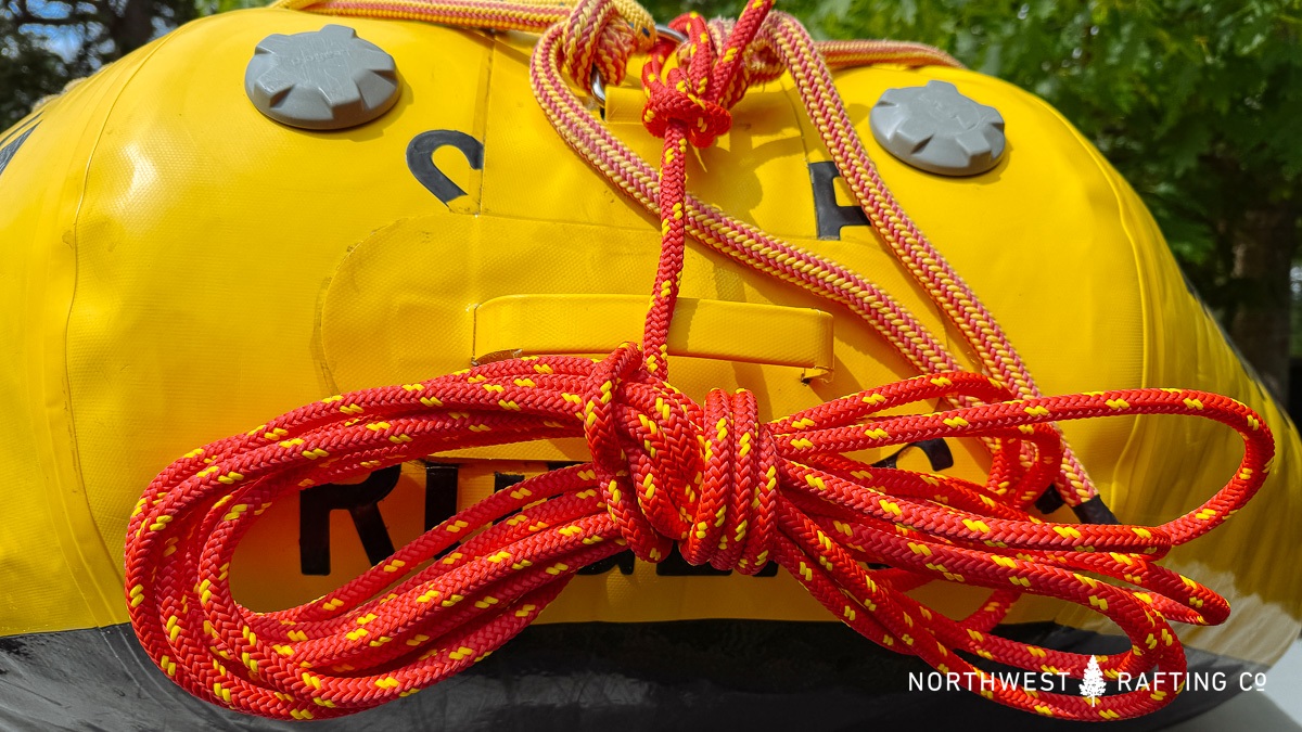 You'll need a bow line and/or stern line to tie your boat up at camp