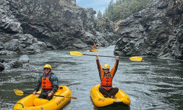 Inflatable Kayaks on the Rogue River